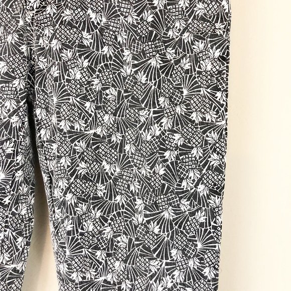 Anthropologie Bowery Pineapple Print Trousers - Picture 5 of 8